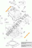 CULASSE pour KTM 690 DUKE BLACK ABS de 2013