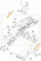 BRAS OSCILLANT  pour KTM 690 DUKE WHITE ABS de 2013