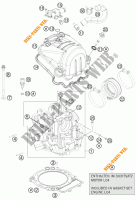 CULASSE pour KTM 690 DUKE WHITE ABS de 2013