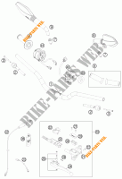 GUIDON / COMMANDES pour KTM 690 DUKE WHITE ABS de 2013