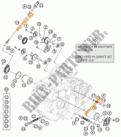 POMPE A HUILE pour KTM 690 DUKE WHITE ABS de 2013