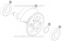 ARBRE D'EQUILIBRAGE pour KTM 690 DUKE BLACK de 2012