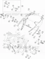 CADRE pour KTM 690 DUKE BLACK de 2012
