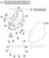 CARTER EMBRAYAGE pour KTM 690 DUKE BLACK de 2012