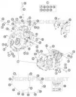 CARTER MOTEUR pour KTM 690 DUKE BLACK de 2012