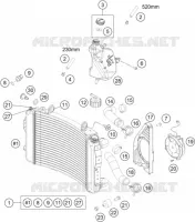 CIRCUIT DE REFROIDISSEMENT pour KTM 690 DUKE BLACK de 2012