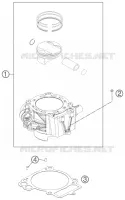 CYLINDRE pour KTM 690 DUKE BLACK de 2012