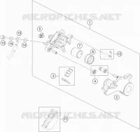 ETRIER DE FREIN AR pour KTM 690 DUKE BLACK de 2012
