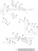 MECANISME DE SELECTION DE VITESSES pour KTM 690 DUKE BLACK de 2012