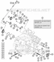 POMPE A HUILE pour KTM 690 DUKE BLACK de 2012