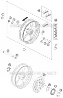 ROUE AVANT pour KTM 690 DUKE BLACK de 2012
