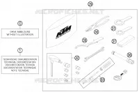 TROUSSE A OUTILS / MANUELS / OPTIONS pour KTM 690 DUKE BLACK de 2012