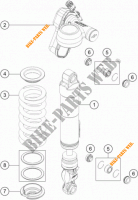 AMORTISSEUR (PIECES) pour KTM 1290 SUPER DUKE GT ORANGE ABS de 2016