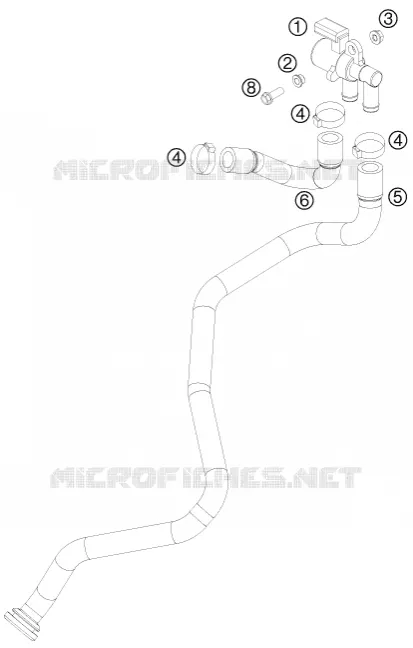 SECONDARY AIR SYSTEM SAS KTM MOTO 690 2011 DUKE  690 DUKE BLACK