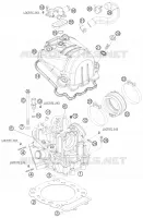 CULASSE pour KTM 690 DUKE ORANGE de 2010