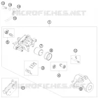 ETRIER DE FREIN AR pour KTM 690 DUKE ORANGE de 2010