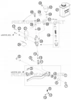 MAITRE CYLINDRE DE FREIN ARRIERE pour KTM 690 DUKE ORANGE de 2010