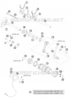 MECANISME DE SELECTION DE VITESSES pour KTM 690 DUKE ORANGE de 2010