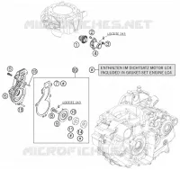 POMPE A EAU pour KTM 690 DUKE ORANGE de 2010