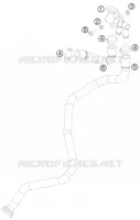 SECONDARY AIR SYSTEM SAS pour KTM 690 DUKE ORANGE de 2010