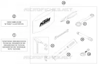TROUSSE A OUTILS / MANUELS / OPTIONS pour KTM 690 DUKE ORANGE de 2010