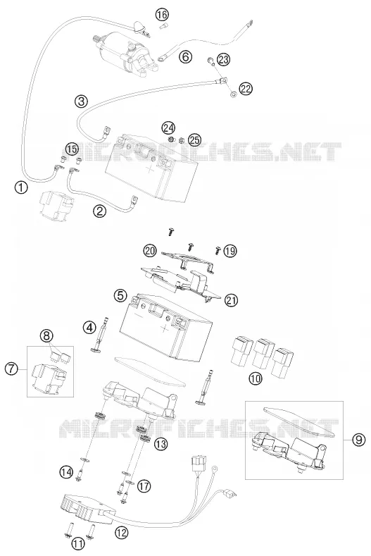 BATTERIE KTM MOTO 690 2010 DUKE  690 DUKE BLACK