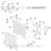 CIRCUIT DE REFROIDISSEMENT pour KTM 690 DUKE WHITE de 2008
