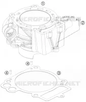 CYLINDRE pour KTM 690 DUKE WHITE de 2008