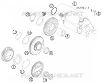 DEMARREUR ELECTRIQUE pour KTM 690 DUKE WHITE de 2008
