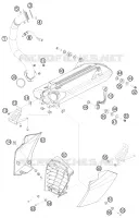 ECHAPPEMENT pour KTM 690 DUKE WHITE de 2008