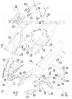 PLASTIQUES pour KTM 690 DUKE WHITE de 2008