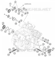 POMPE A HUILE pour KTM 690 DUKE WHITE de 2008