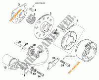 DEMARREUR ELECTRIQUE pour KTM 125 STING/100 de 1997