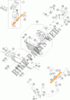CIRCUIT DE REFROIDISSEMENT pour KTM 390 DUKE WHITE de 2017