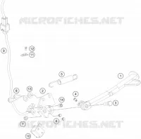 BEQUILLE LATERALE / CENTRALE pour KTM 390 DUKE WHITE ABS de 2015