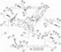 CADRE pour KTM 390 DUKE WHITE ABS de 2015