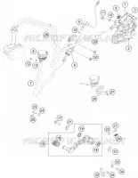 ETRIER DE FREIN AR pour KTM 390 DUKE WHITE ABS de 2015