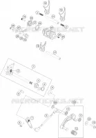 MECANISME DE SELECTION DE VITESSES pour KTM 390 DUKE WHITE ABS de 2015