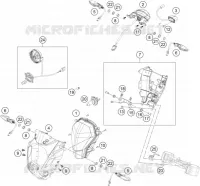 PHARE / FEU ARRIERE pour KTM 390 DUKE WHITE ABS de 2015