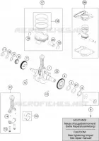 VILEBREQUIN / PISTON pour KTM 390 DUKE WHITE ABS de 2015