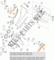DISTRIBUTION pour KTM 1190 RC8 R WHITE de 2015