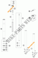 FOURCHE (PIECES) pour KTM 1190 RC8 R WHITE de 2015