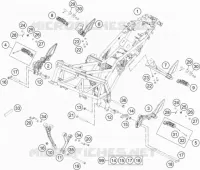 CADRE pour KTM 390 DUKE BLACK ABS de 2014