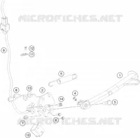 BEQUILLE LATERALE / CENTRALE pour KTM 390 DUKE WHITE ABS de 2014