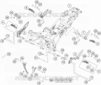 CADRE pour KTM 390 DUKE WHITE ABS de 2014