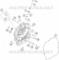 CARTER EMBRAYAGE pour KTM 390 DUKE WHITE ABS de 2014
