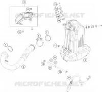 ECHAPPEMENT pour KTM 390 DUKE WHITE ABS de 2014