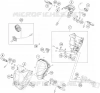 PHARE / FEU ARRIERE pour KTM 390 DUKE WHITE ABS de 2014