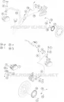 SYSTEME DE FREIN ABS pour KTM 390 DUKE WHITE ABS de 2014