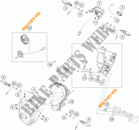 PHARE / FEU ARRIERE pour KTM 250 DUKE WHITE ABS de 2015